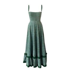 De Castro Checkmate Dress Green